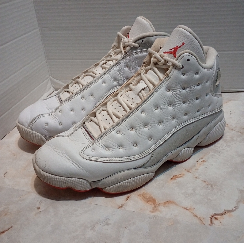 Jordan Retro 13 Triple White Mens 11